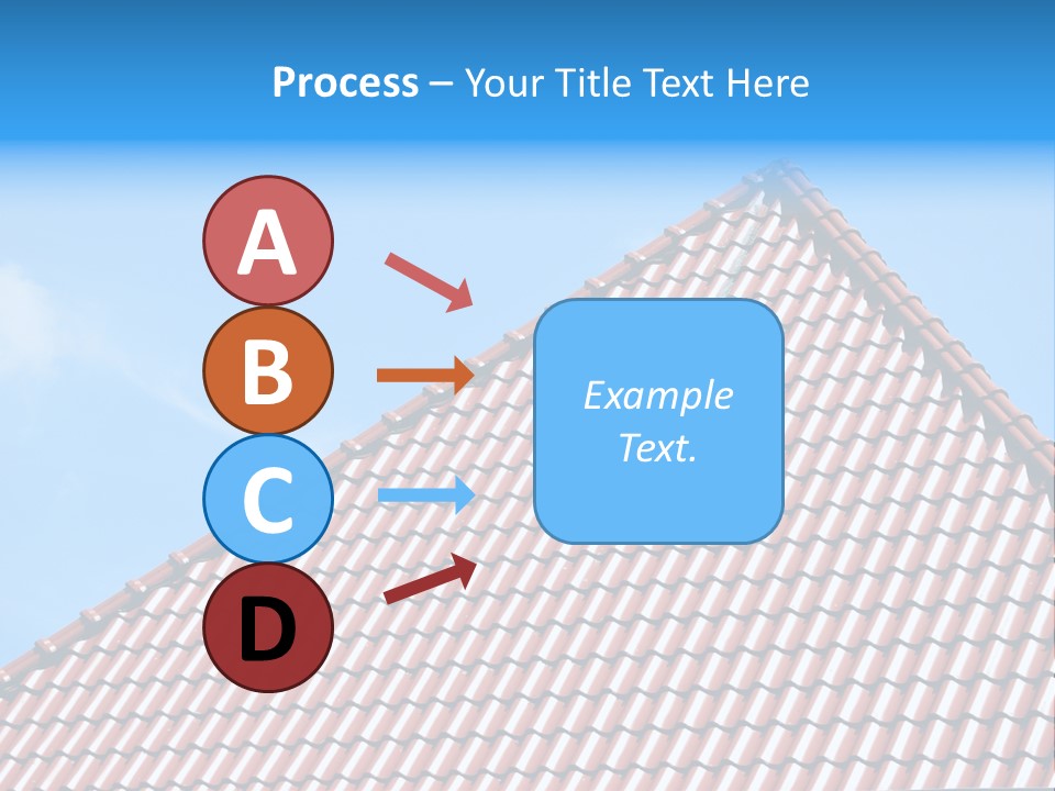 New Blue Sky Clouds Architecture PowerPoint Template
