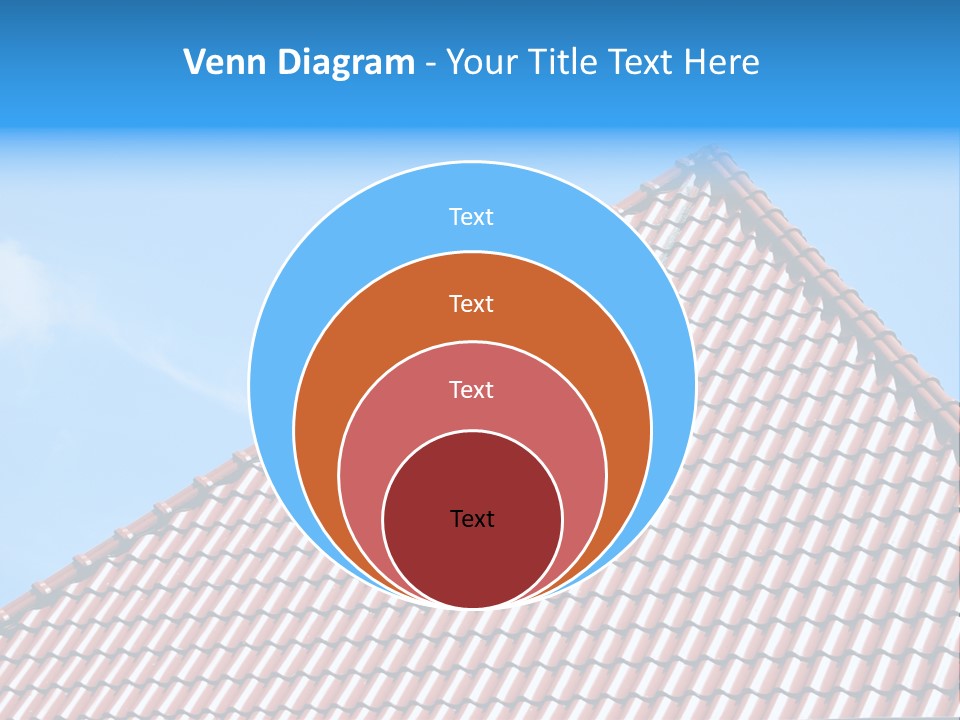 New Blue Sky Clouds Architecture PowerPoint Template
