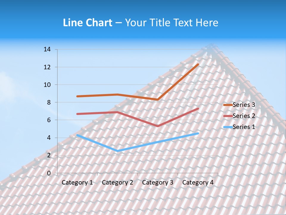New Blue Sky Clouds Architecture PowerPoint Template