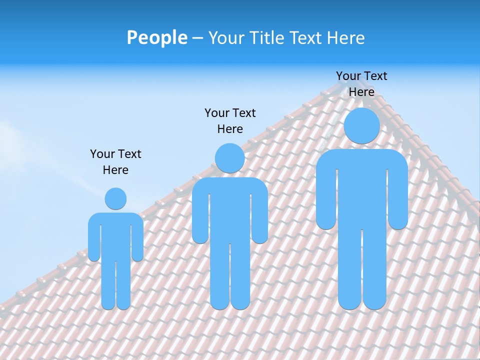 New Blue Sky Clouds Architecture PowerPoint Template