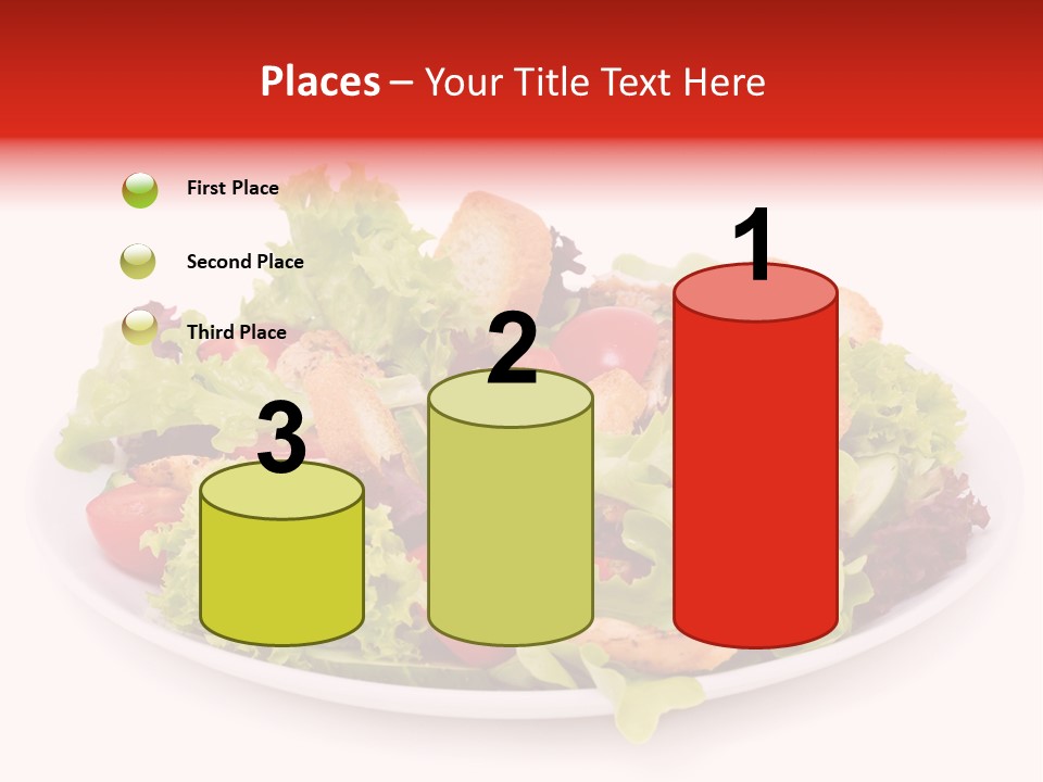 Salad Cucumbers Delicious PowerPoint Template