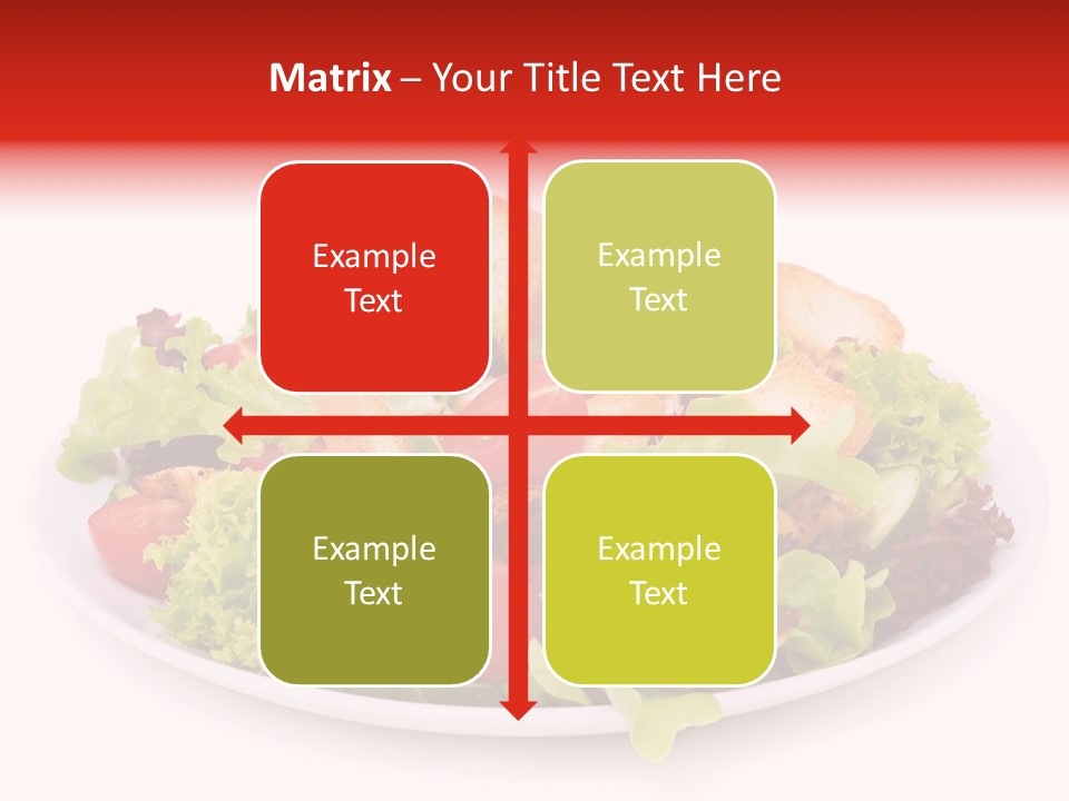 Salad Cucumbers Delicious PowerPoint Template