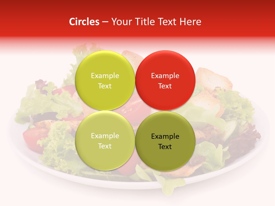 Salad Cucumbers Delicious PowerPoint Template