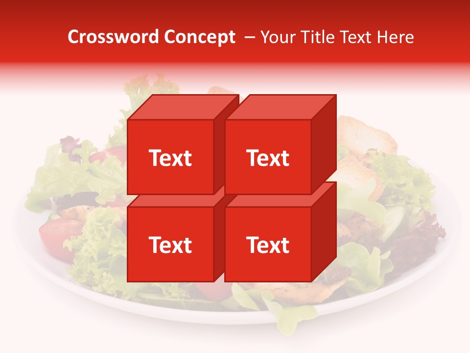 Salad Cucumbers Delicious PowerPoint Template