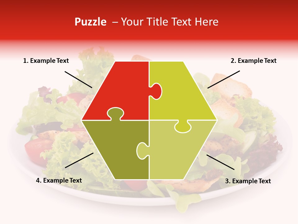 Salad Cucumbers Delicious PowerPoint Template