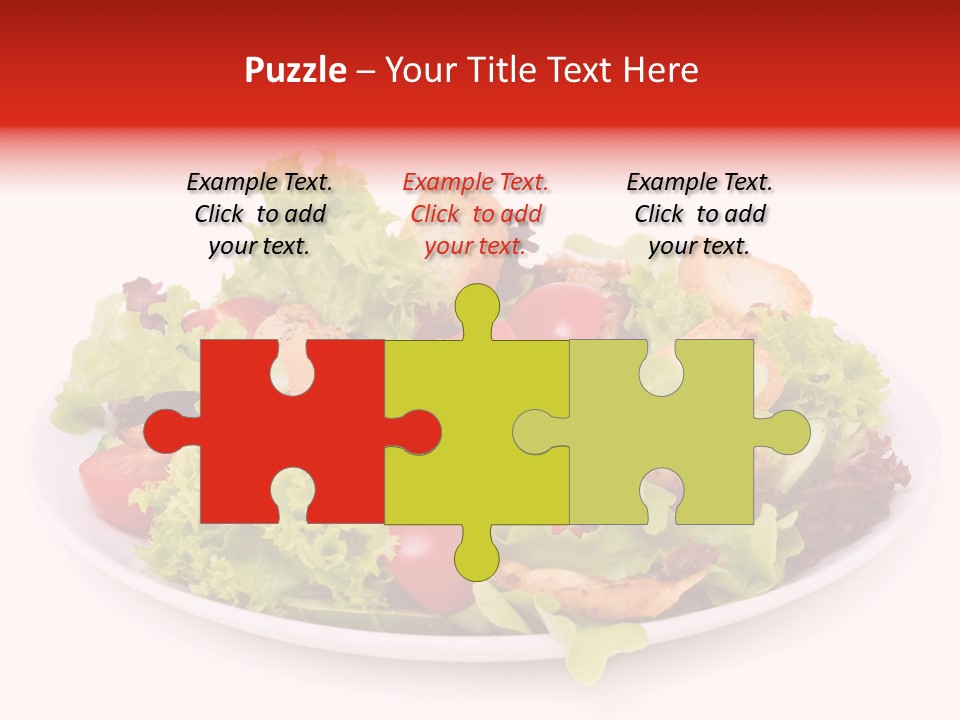 Salad Cucumbers Delicious PowerPoint Template