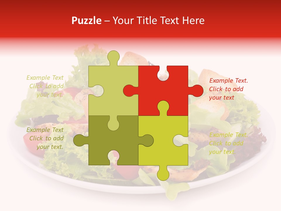 Salad Cucumbers Delicious PowerPoint Template