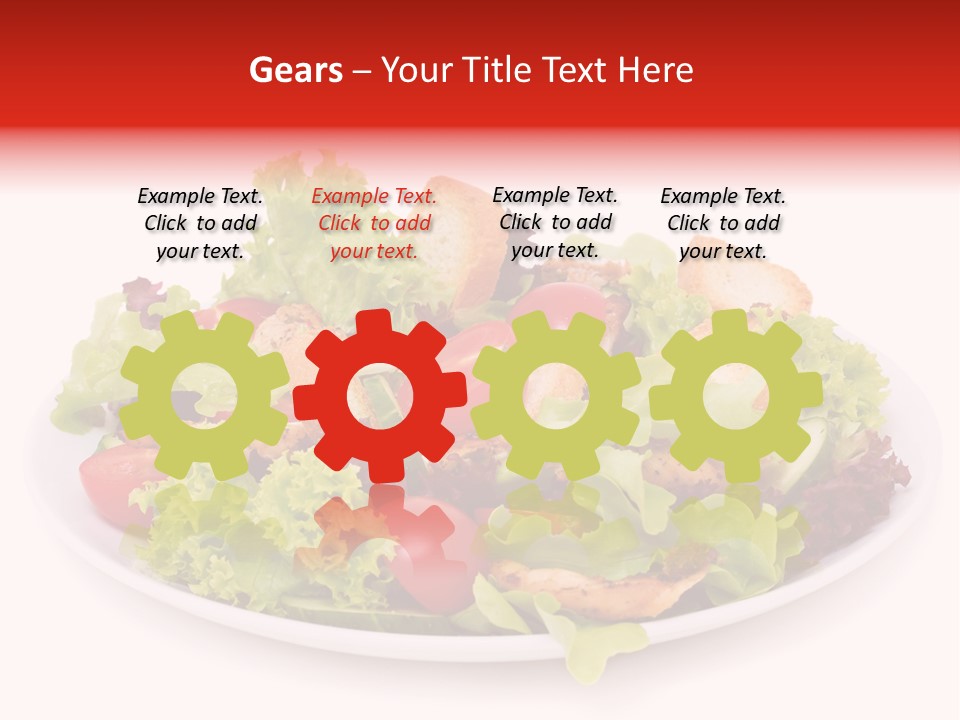 Salad Cucumbers Delicious PowerPoint Template