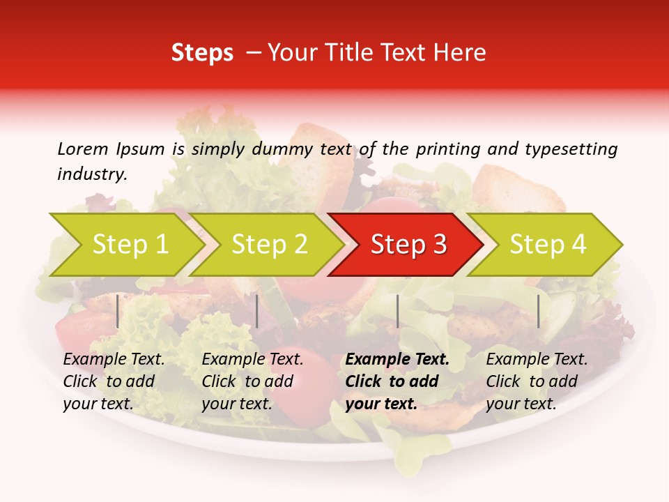Salad Cucumbers Delicious PowerPoint Template