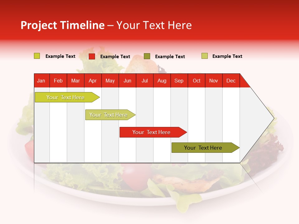 Salad Cucumbers Delicious PowerPoint Template