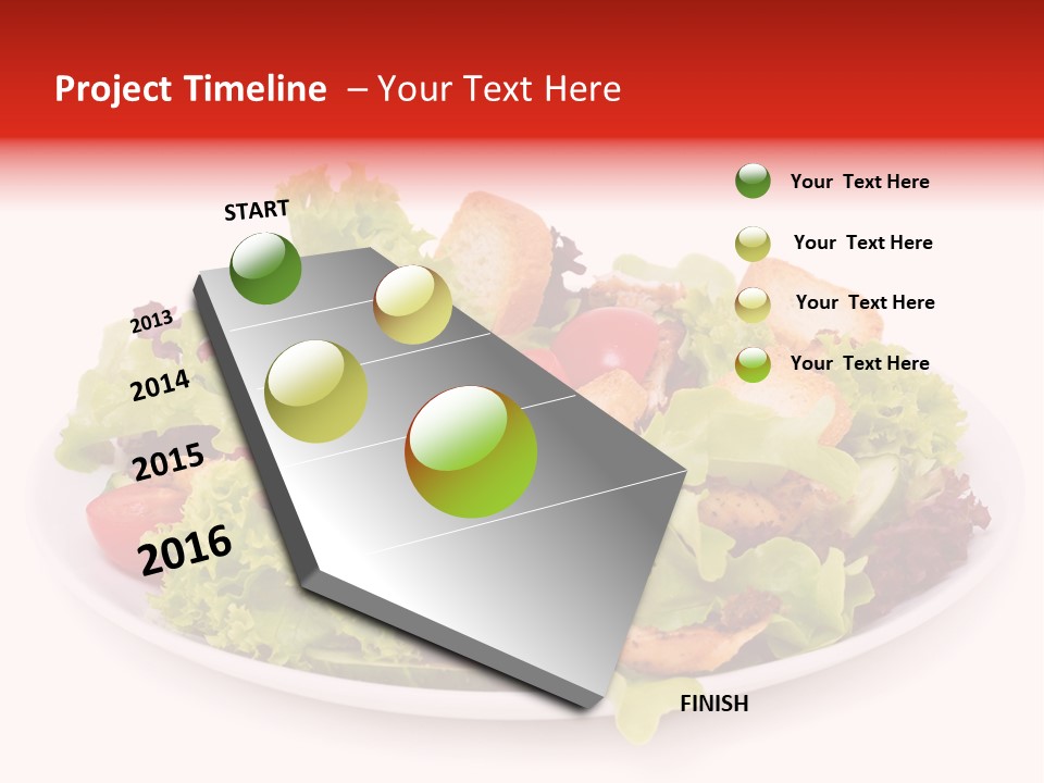 Salad Cucumbers Delicious PowerPoint Template