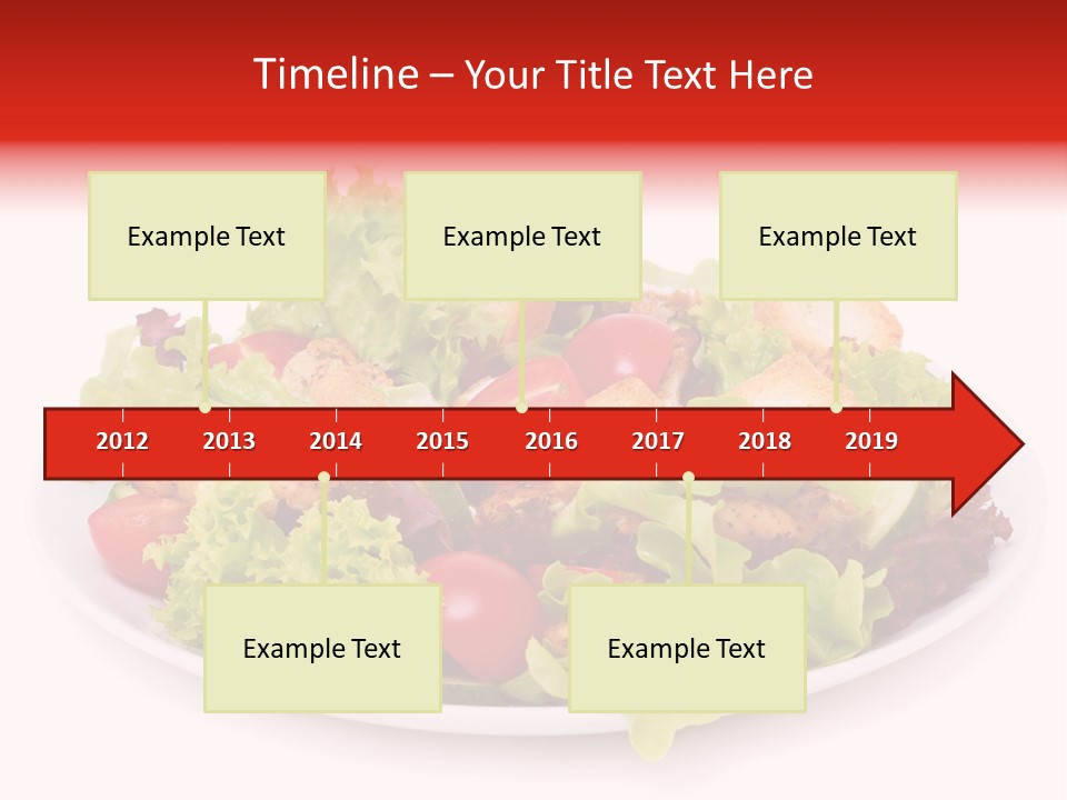 Salad Cucumbers Delicious PowerPoint Template