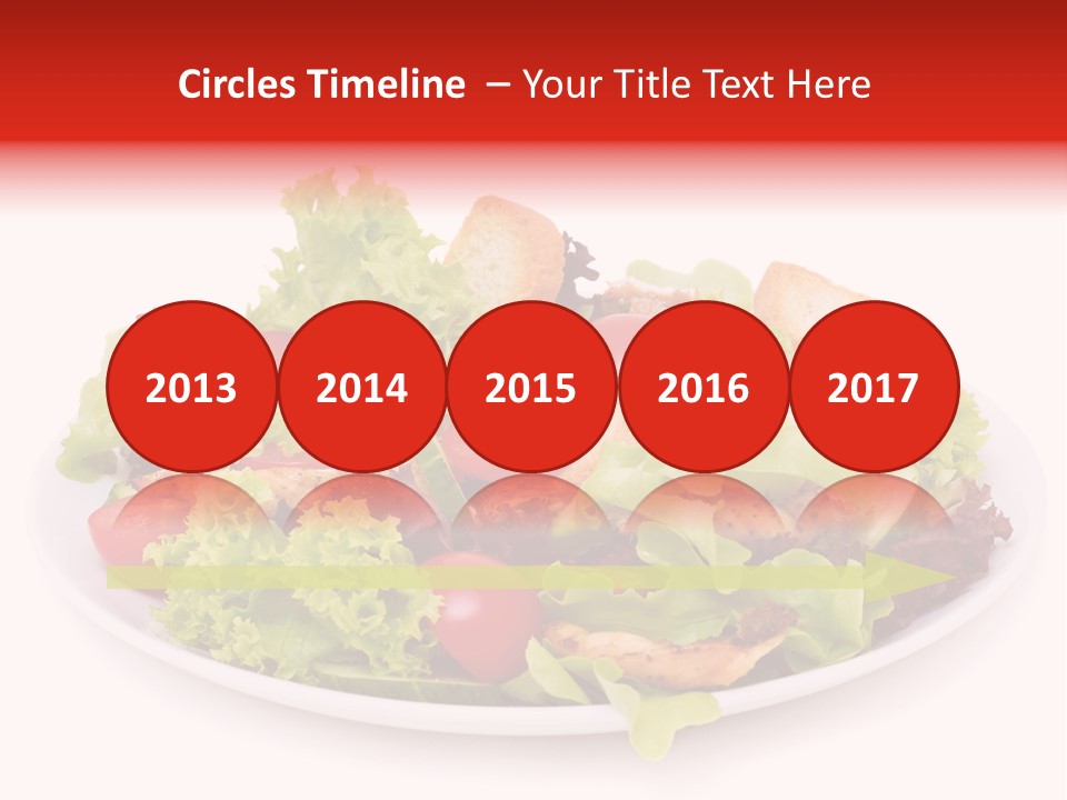 Salad Cucumbers Delicious PowerPoint Template