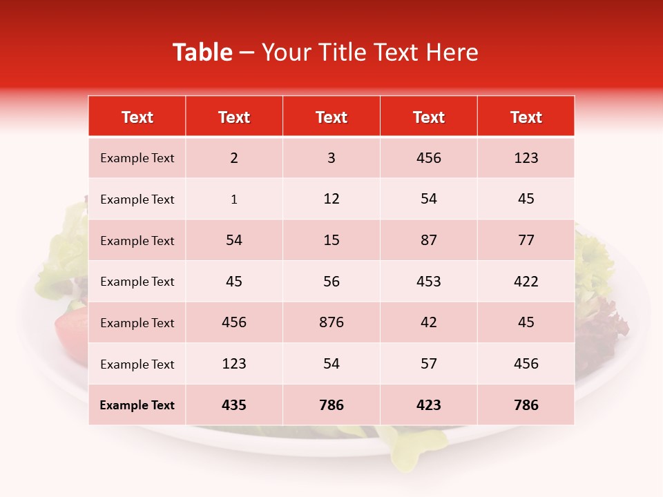 Salad Cucumbers Delicious PowerPoint Template