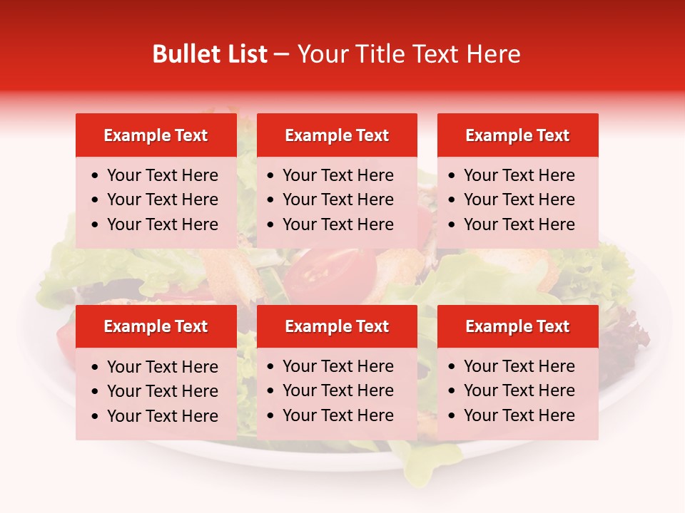 Salad Cucumbers Delicious PowerPoint Template