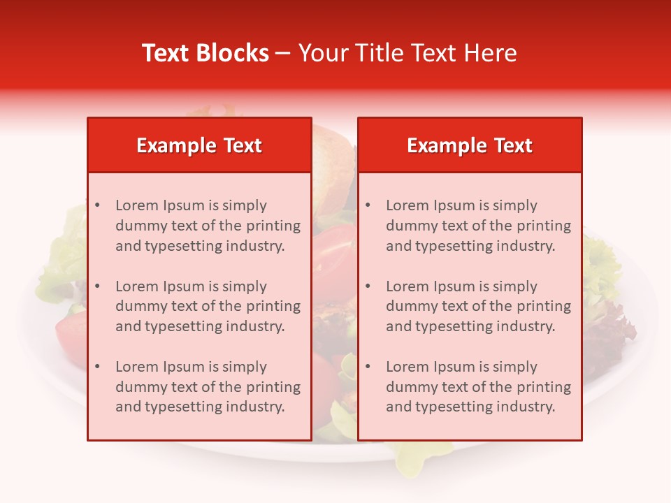 Salad Cucumbers Delicious PowerPoint Template