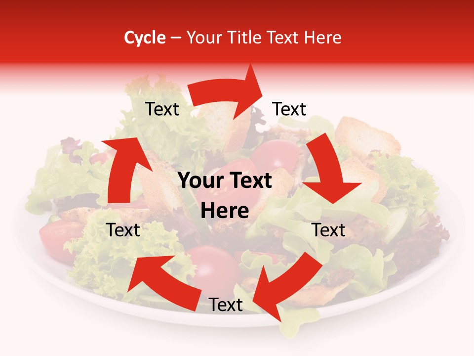 Salad Cucumbers Delicious PowerPoint Template