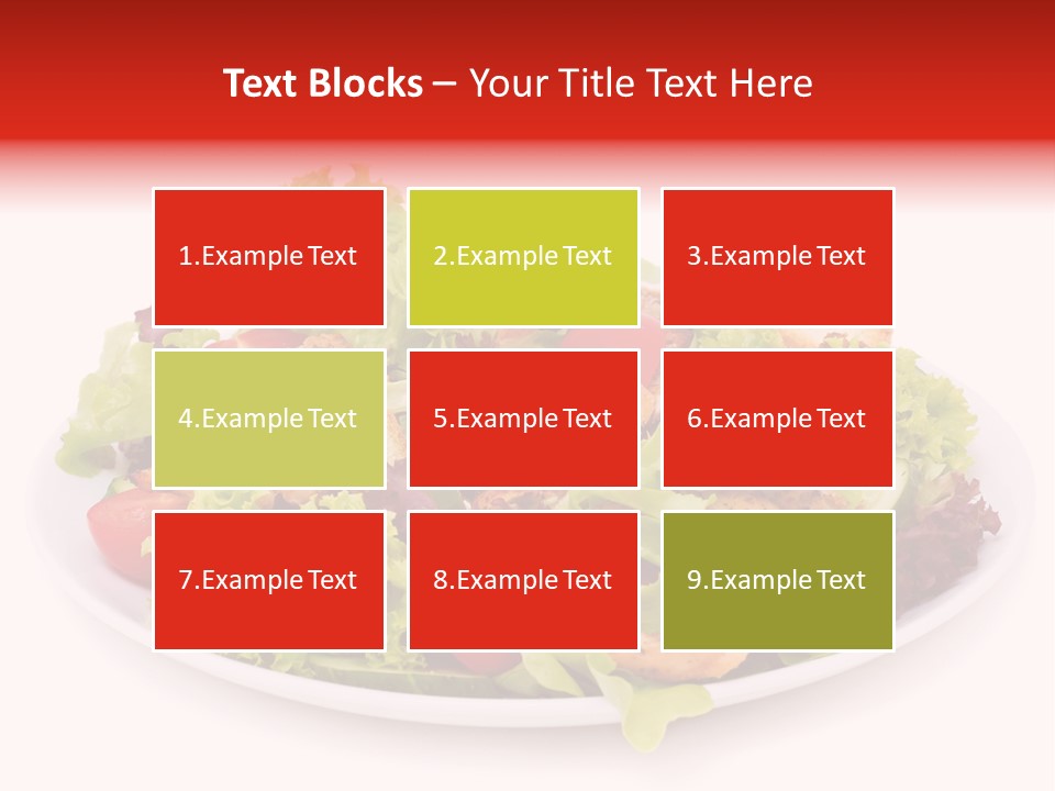 Salad Cucumbers Delicious PowerPoint Template