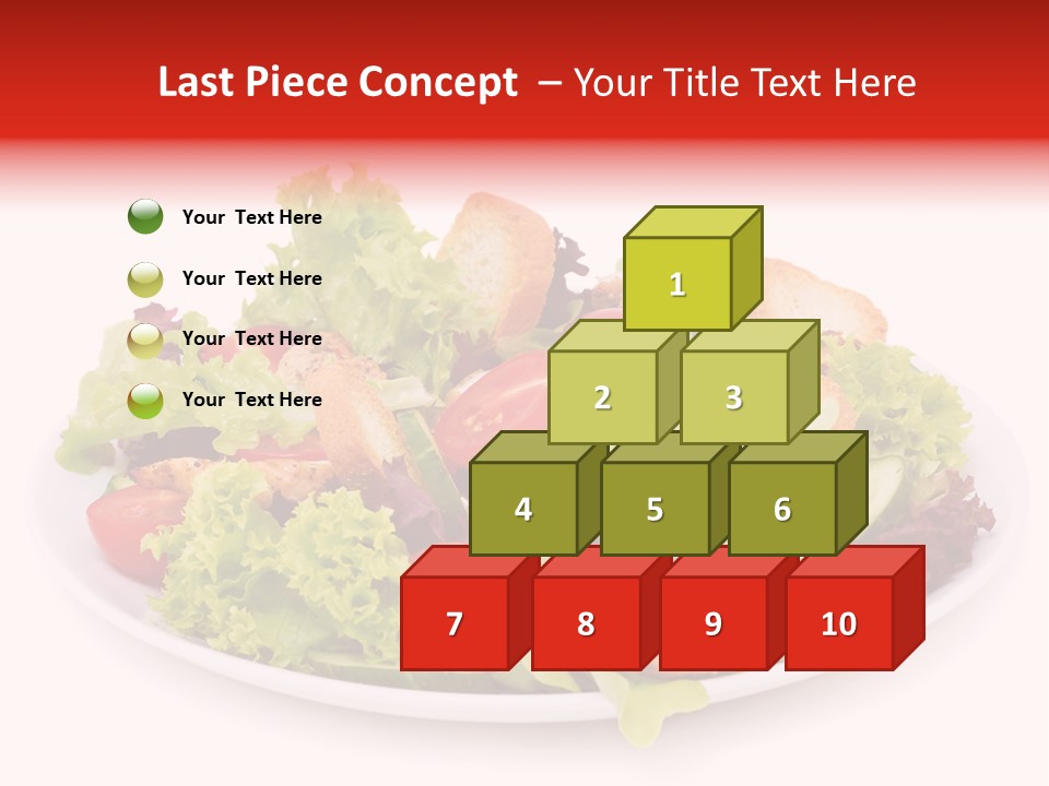 Salad Cucumbers Delicious PowerPoint Template