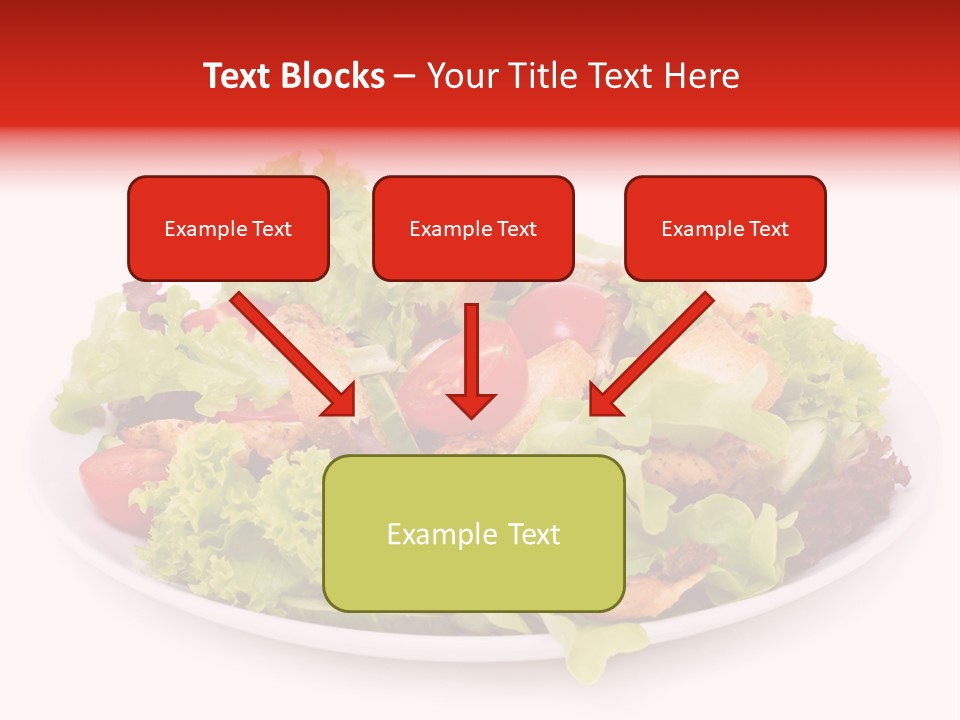 Salad Cucumbers Delicious PowerPoint Template