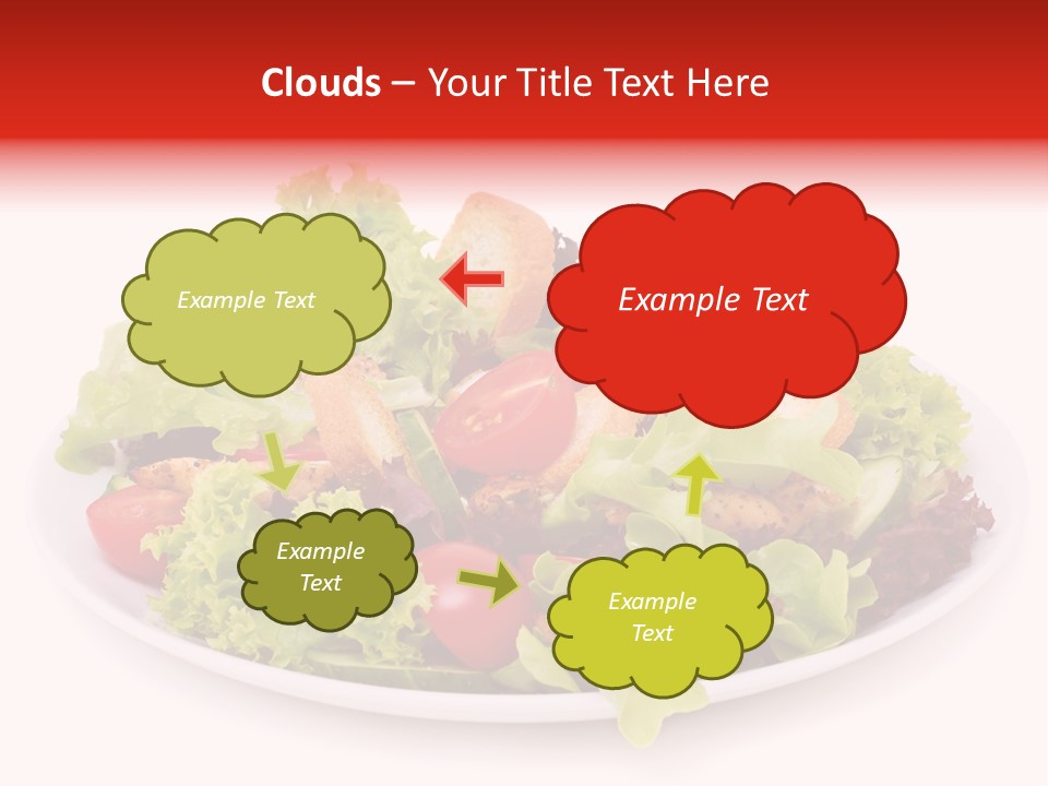 Salad Cucumbers Delicious PowerPoint Template