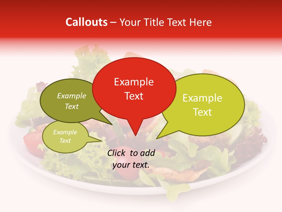 Salad Cucumbers Delicious PowerPoint Template