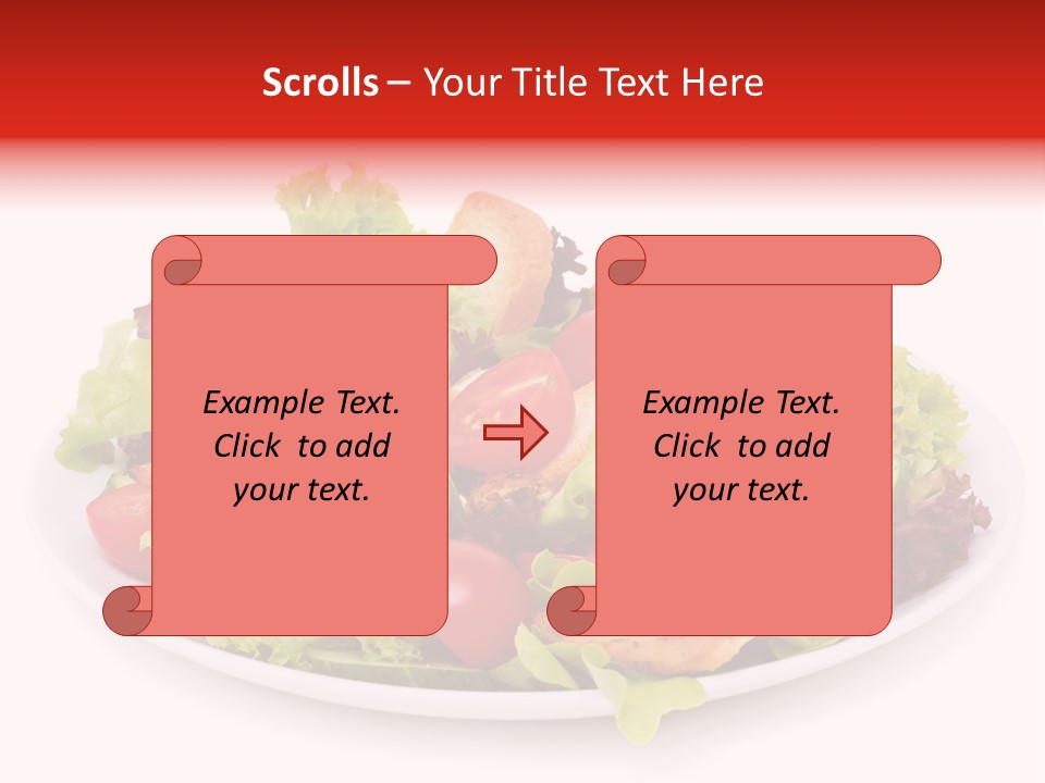 Salad Cucumbers Delicious PowerPoint Template