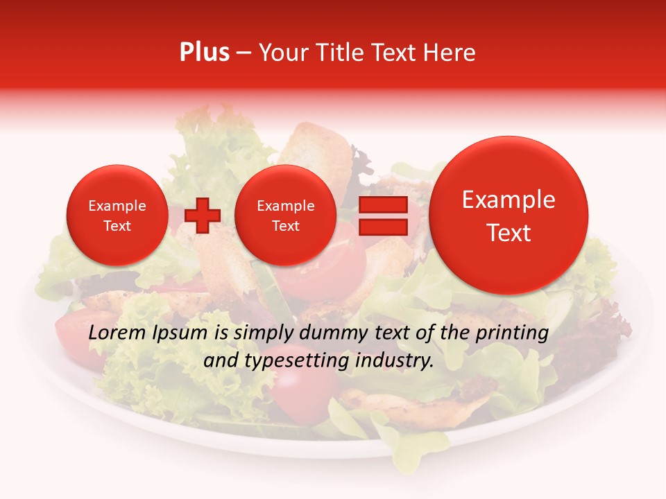 Salad Cucumbers Delicious PowerPoint Template