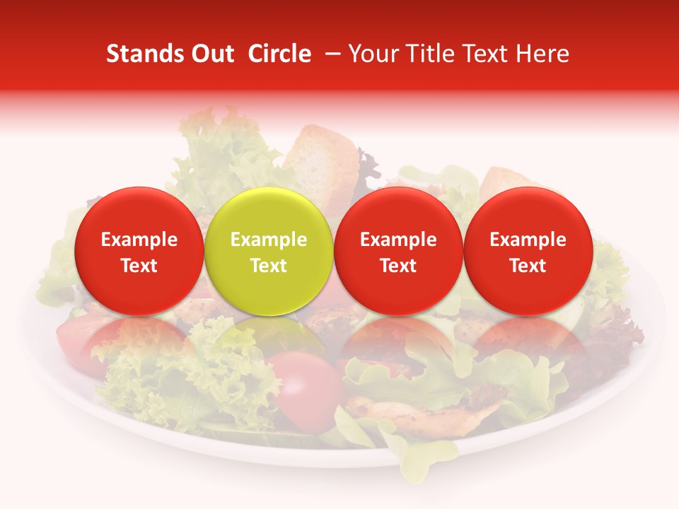 Salad Cucumbers Delicious PowerPoint Template