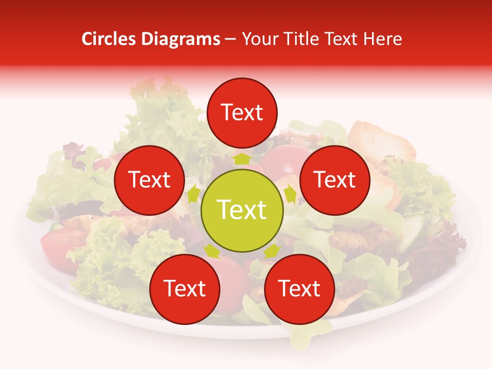 Salad Cucumbers Delicious PowerPoint Template