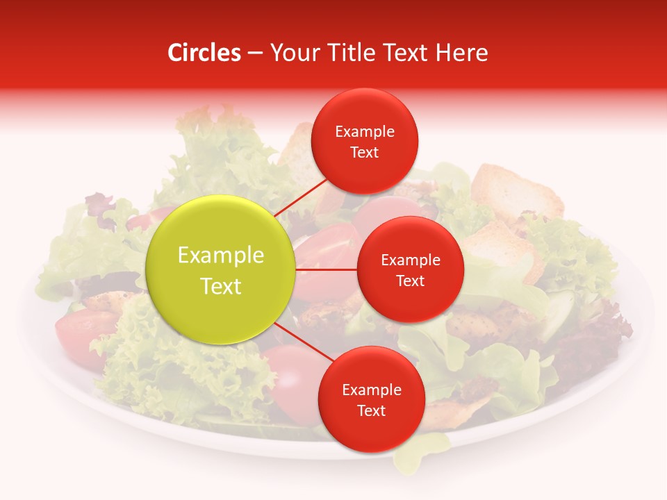 Salad Cucumbers Delicious PowerPoint Template