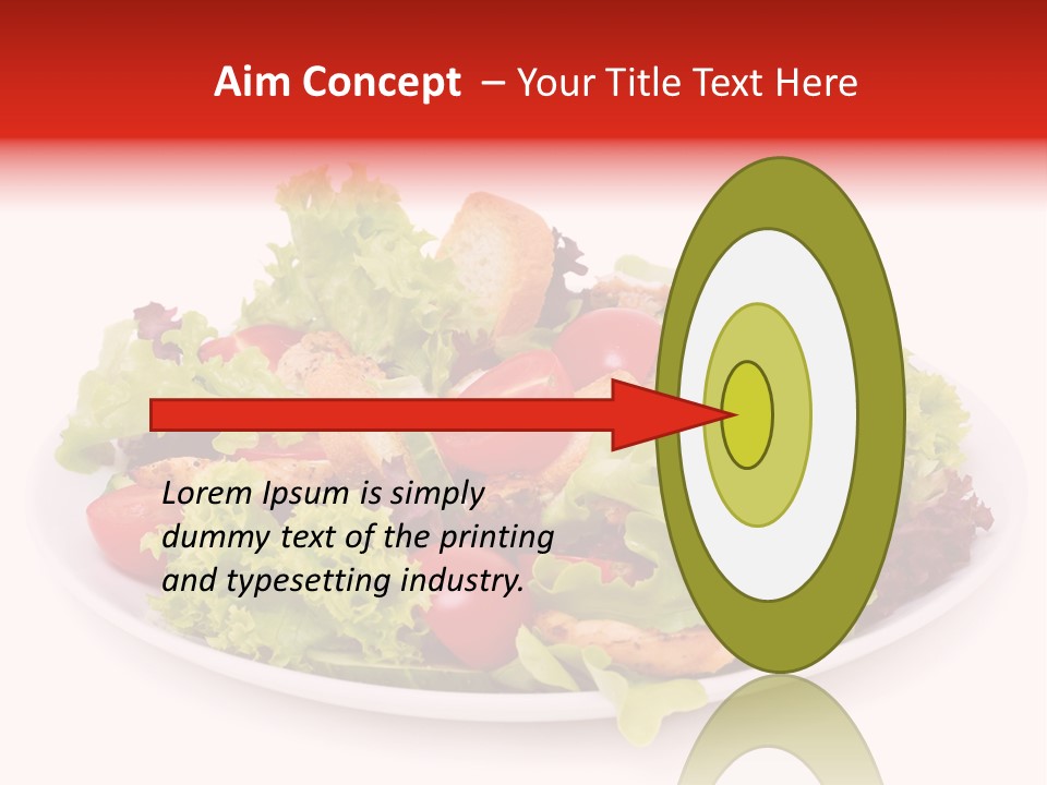 Salad Cucumbers Delicious PowerPoint Template