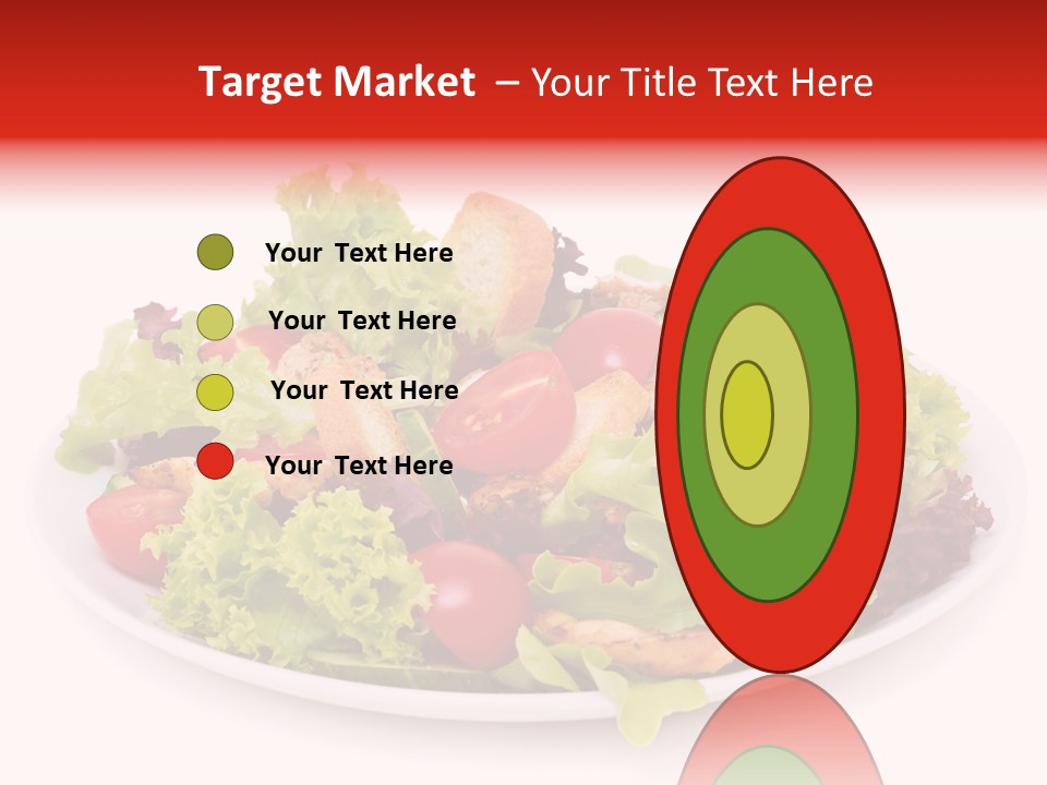 Salad Cucumbers Delicious PowerPoint Template