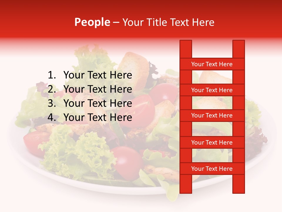 Salad Cucumbers Delicious PowerPoint Template