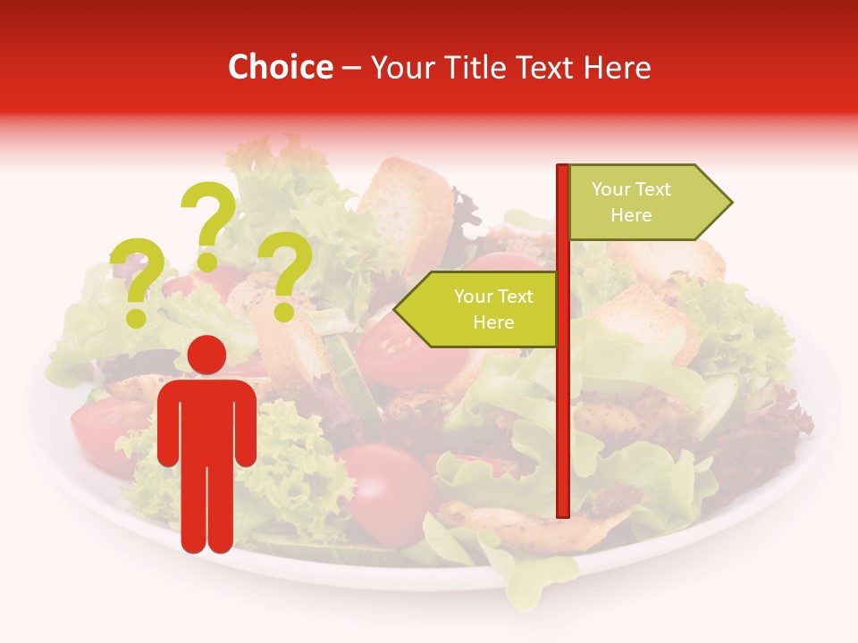 Salad Cucumbers Delicious PowerPoint Template