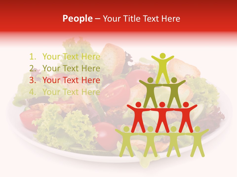 Salad Cucumbers Delicious PowerPoint Template