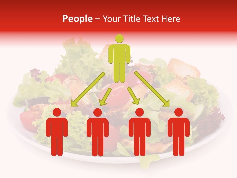 Salad Cucumbers Delicious PowerPoint Template