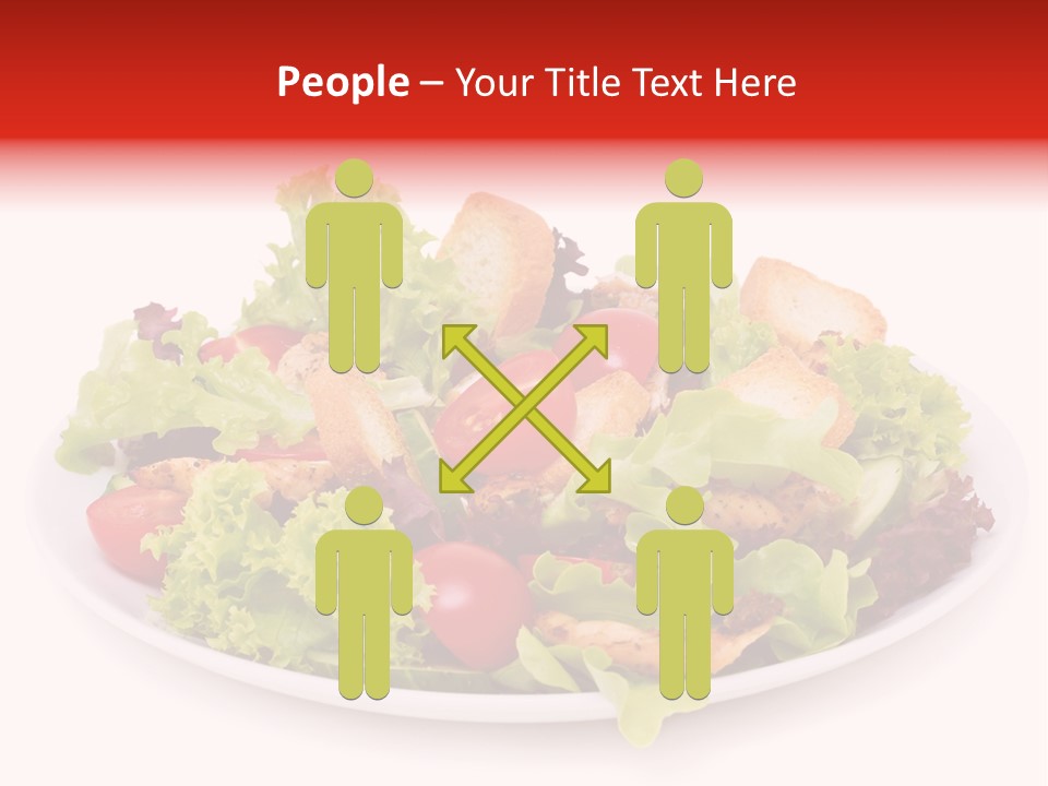 Salad Cucumbers Delicious PowerPoint Template