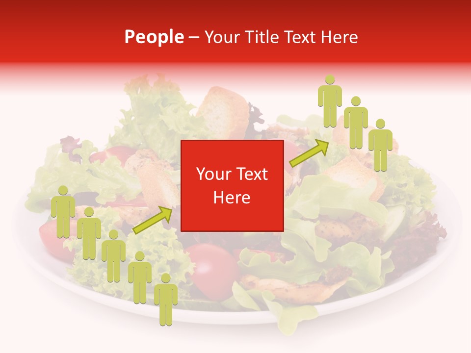 Salad Cucumbers Delicious PowerPoint Template