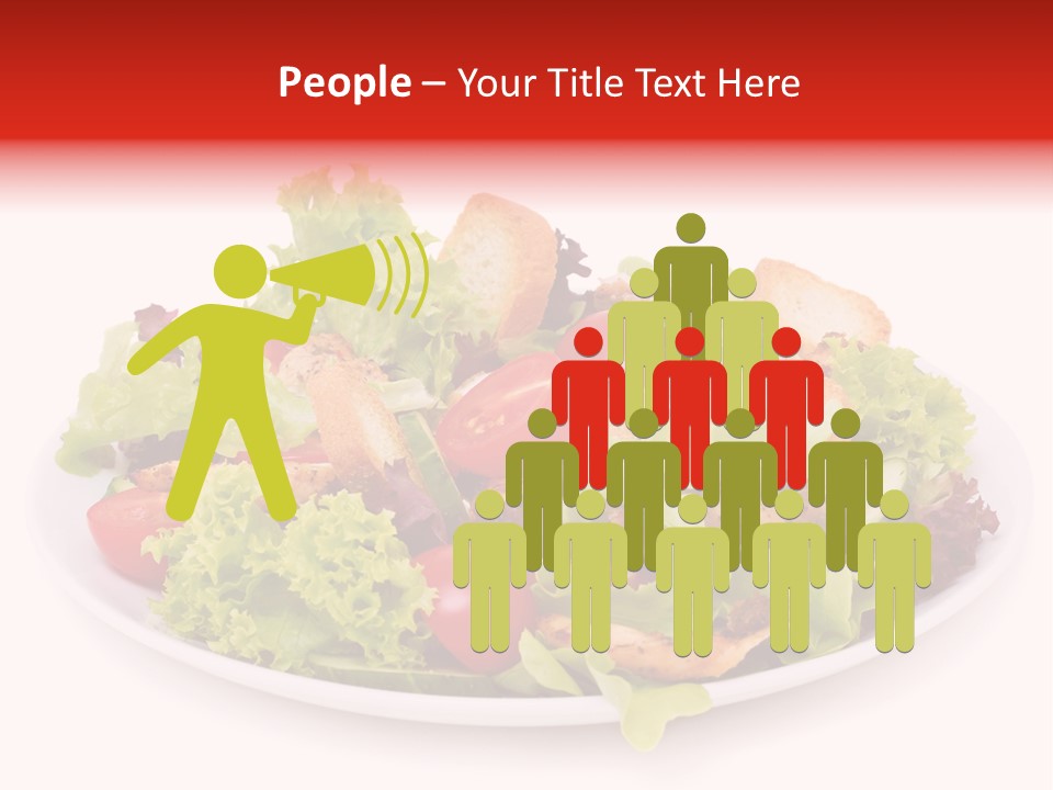 Salad Cucumbers Delicious PowerPoint Template