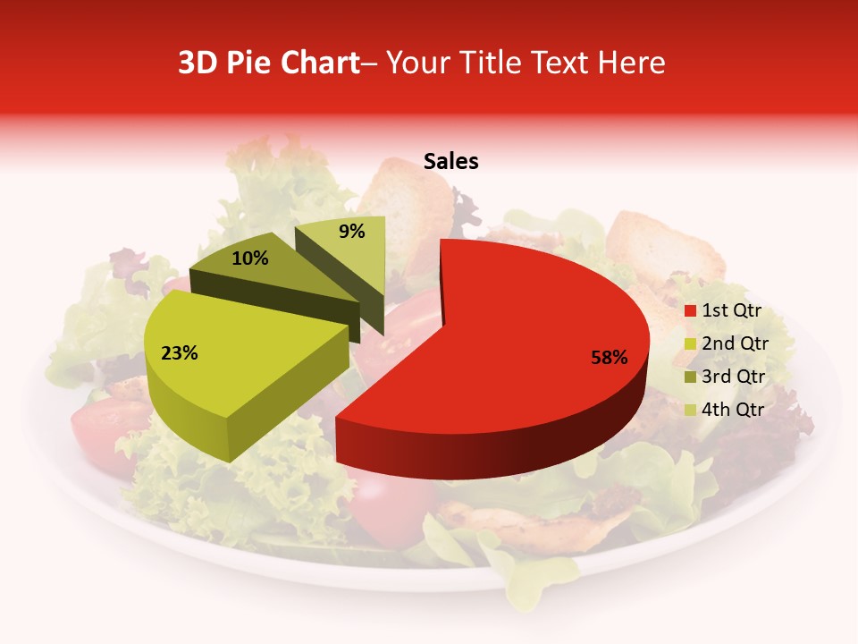 Salad Cucumbers Delicious PowerPoint Template