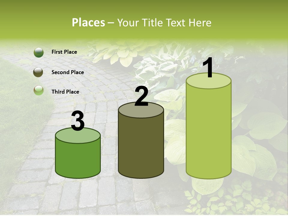 Moss Pots Foliage PowerPoint Template