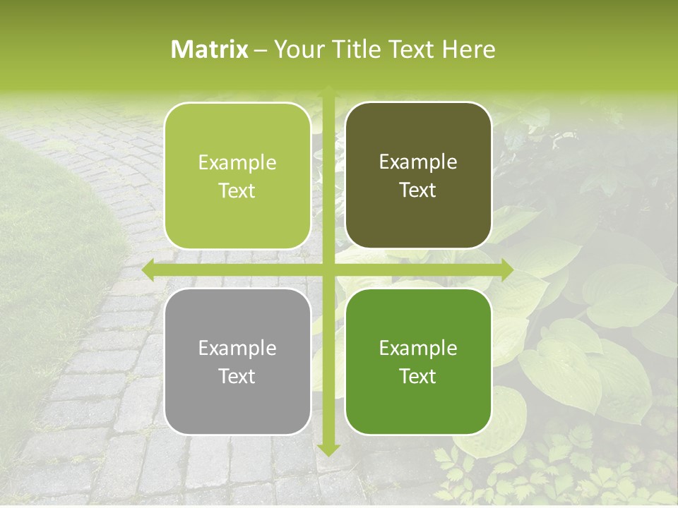 Moss Pots Foliage PowerPoint Template