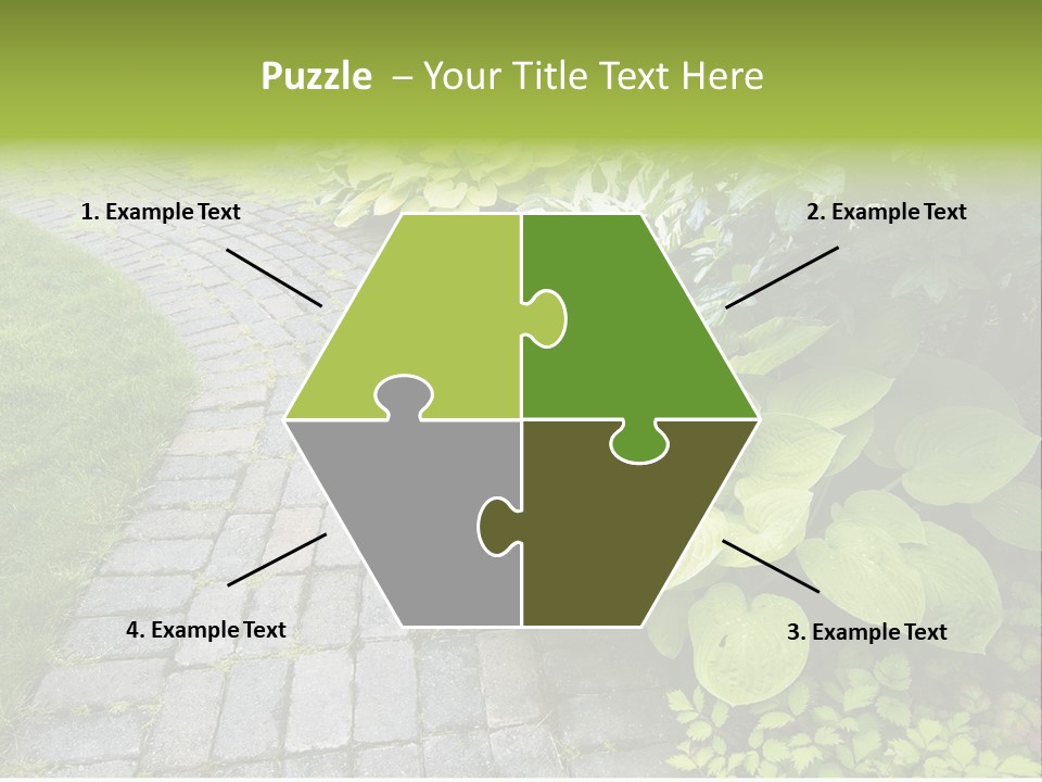 Moss Pots Foliage PowerPoint Template