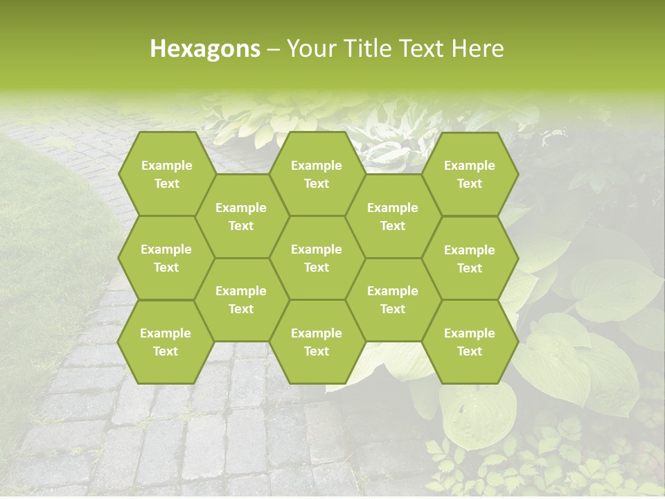Moss Pots Foliage PowerPoint Template