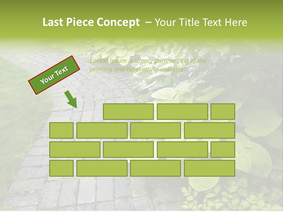 Moss Pots Foliage PowerPoint Template