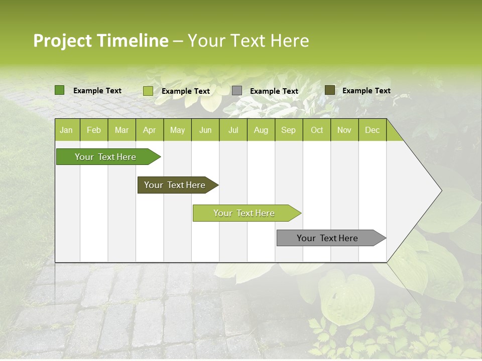 Moss Pots Foliage PowerPoint Template