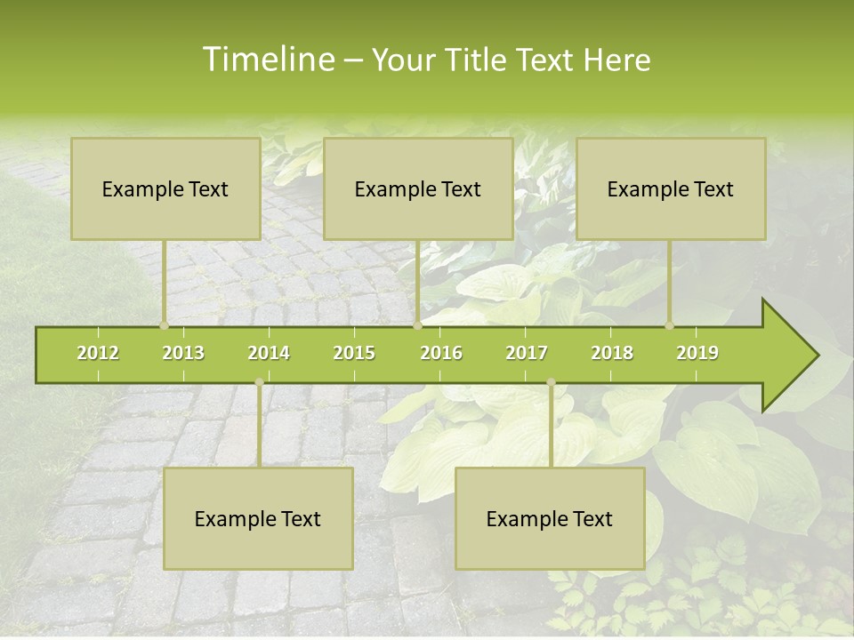 Moss Pots Foliage PowerPoint Template