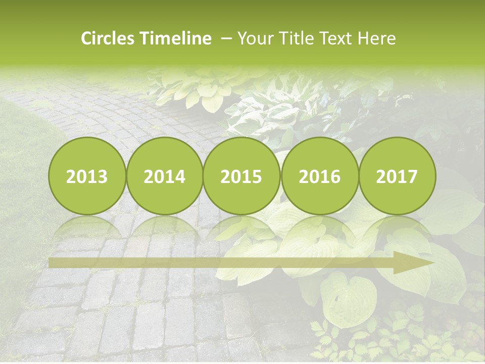 Moss Pots Foliage PowerPoint Template