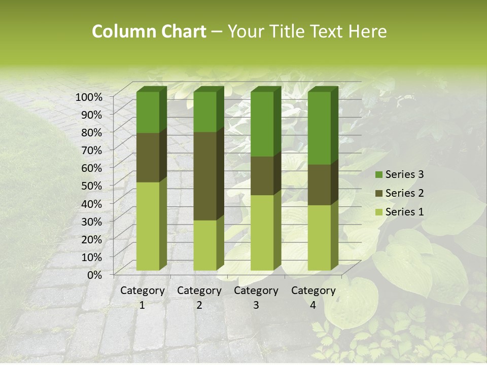 Moss Pots Foliage PowerPoint Template